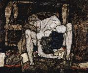 Egon Schiele Blind Mother, or The Mother oil painting reproduction